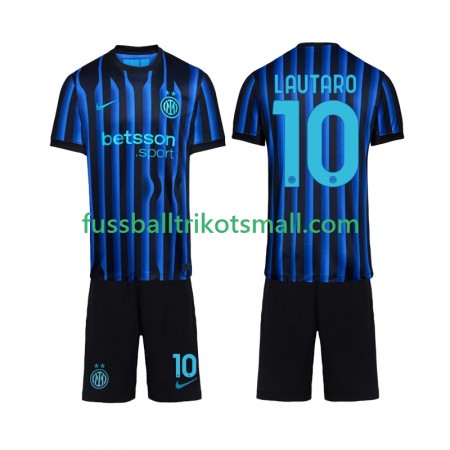 Fußballtrikots Inter Mailand Lautaro Martinez 10 Kinder 2025-2026 Kurzarm Heimtrikotsatz kaufen